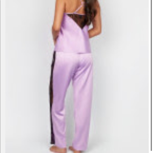 PURPLE SATIN FREDERICK'S OF HOLLYWOOD PJ SET… - Picture 2 of 3